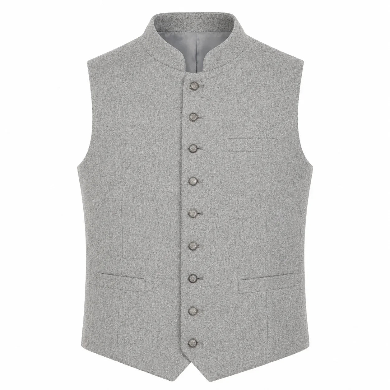 Men's Silver Alpine Heritage Trachten Vest