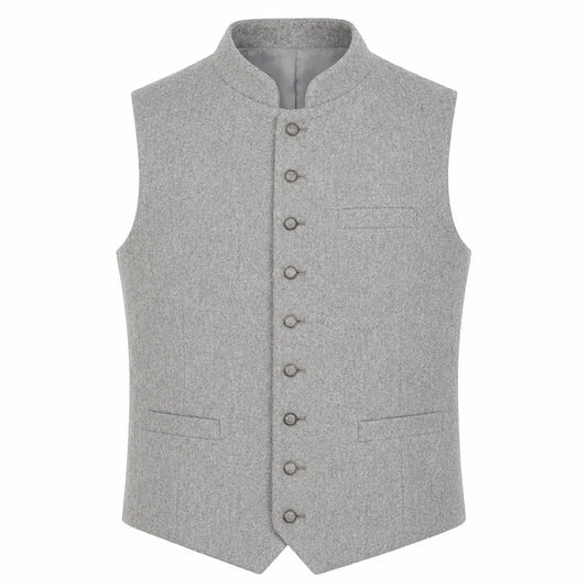 Men's Silver Alpine Heritage Trachten Vest