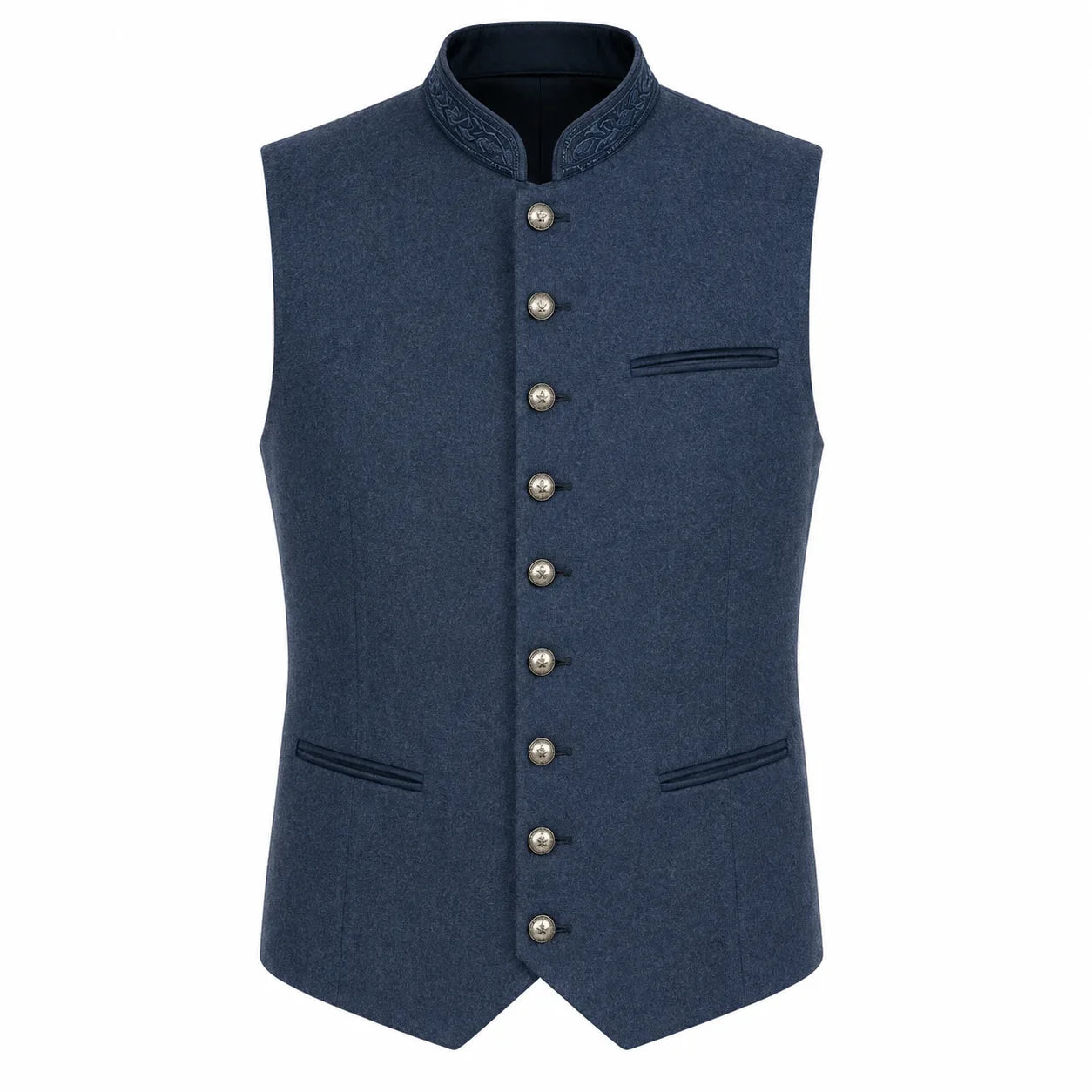 Men's Traditional Blue Trachten Vest