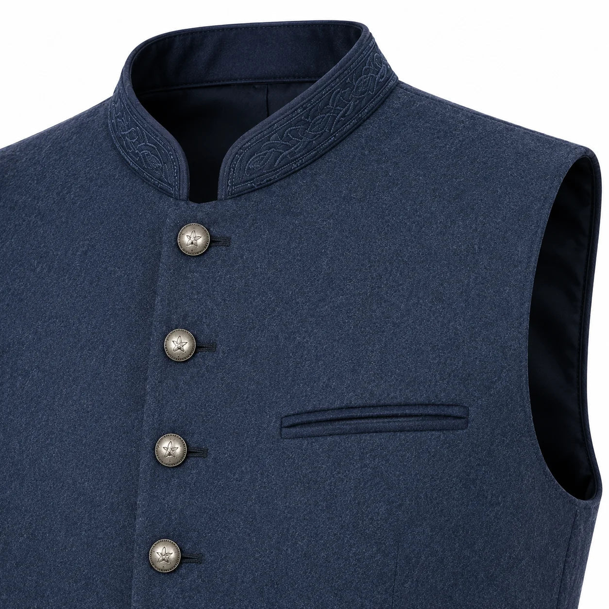 Men's Traditional Blue Trachten Vest