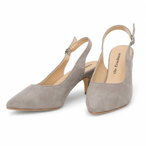 Premium Women Slingback Pumps Grey