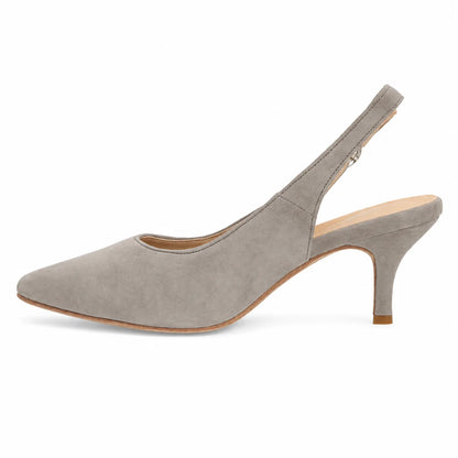 Premium Women Slingback Pumps Grey
