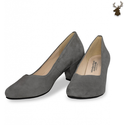 Premium Women Dirndl Pumps Anthrazit