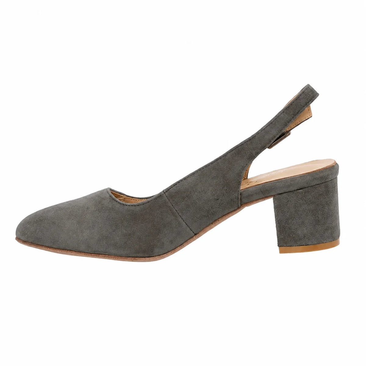Premium Women Dirndl Slingback Pumps Anthracite