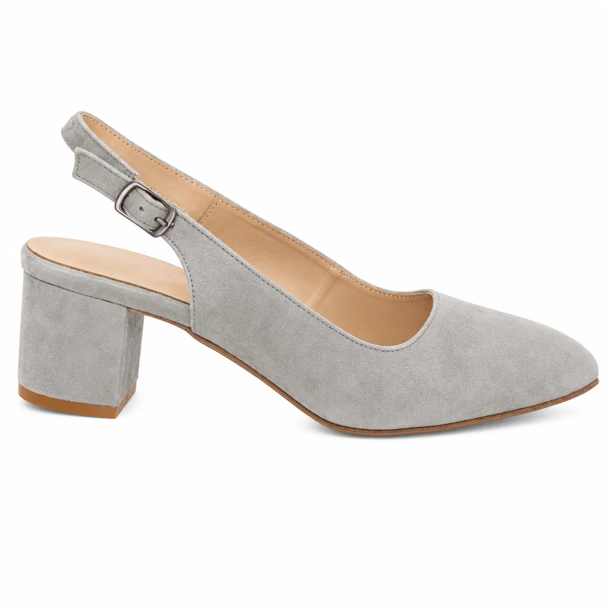 Premium Women Dirndl Slingback Pumps Grey