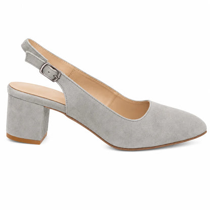 Premium Women Dirndl Slingback Pumps Grey