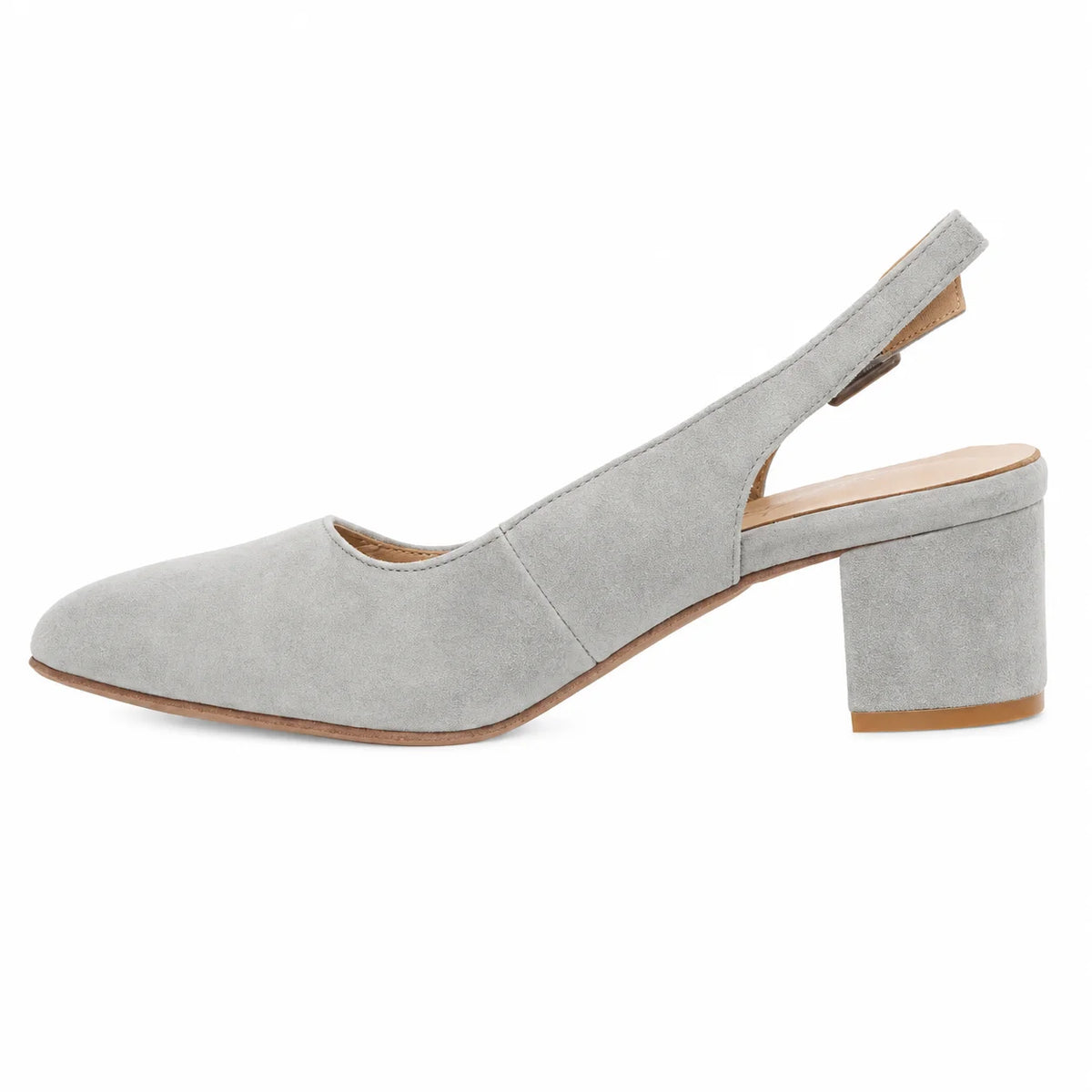 Premium Women Dirndl Slingback Pumps Grey