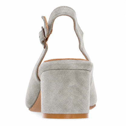 Premium Women Dirndl Slingback Pumps Grey