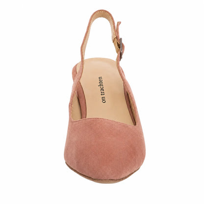 Premium Women Dirndl Slingback Pumps Pink