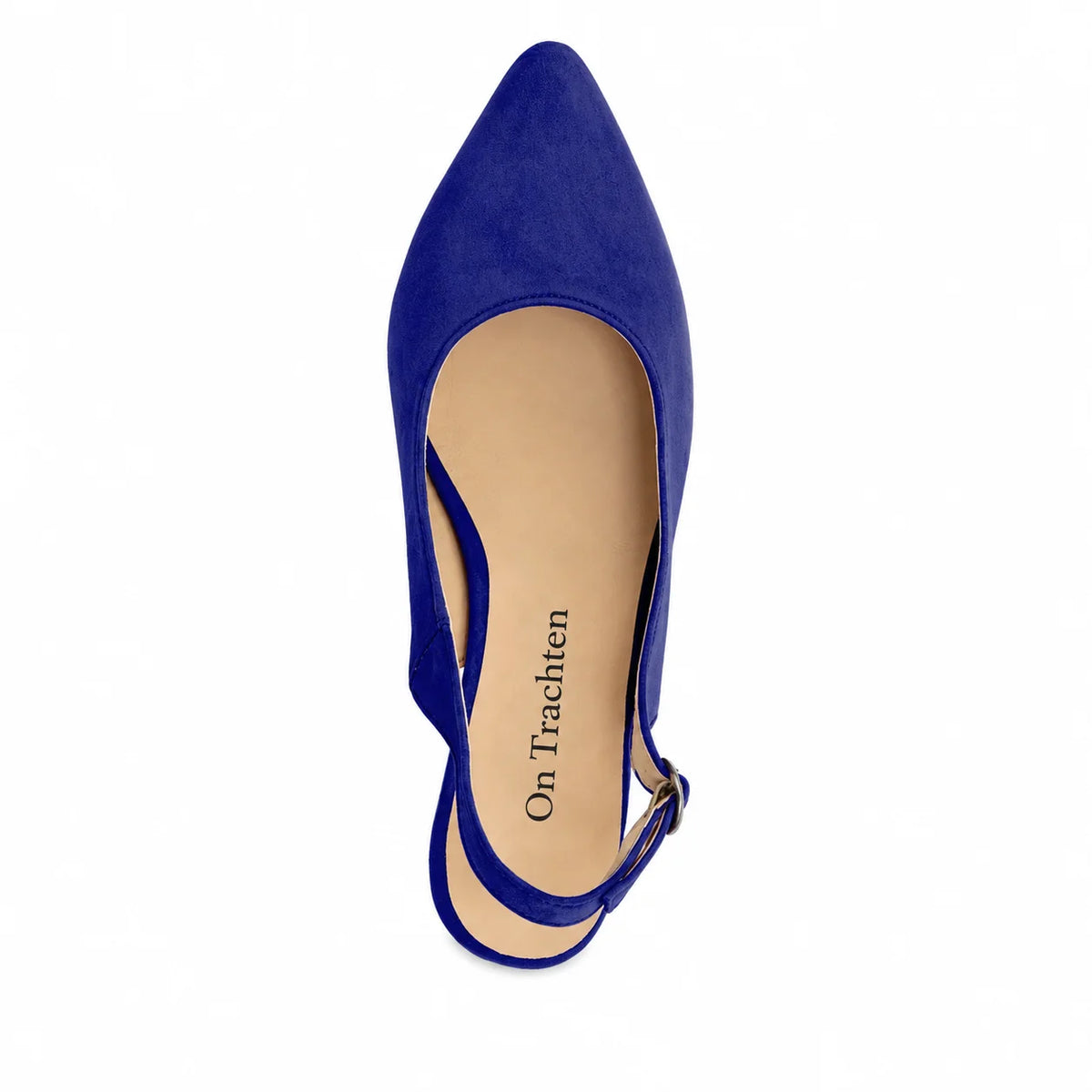 Premium Women Dirndl Slingback Pumps Royal Blue