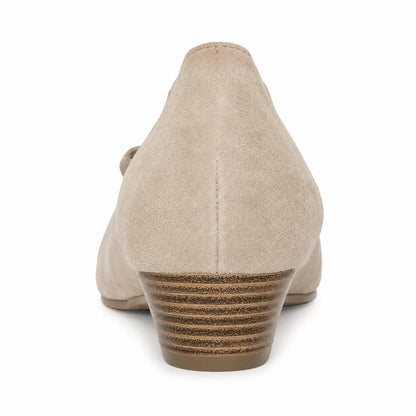 Premium Women Oktoberfest Ballerina Pumps Light Brown