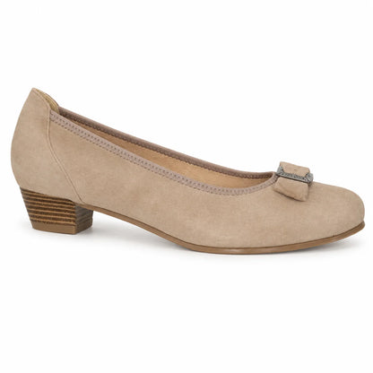 Premium Women Oktoberfest Ballerina Pumps Light Brown