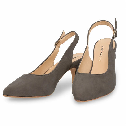 Premium Women Oktoberfest Slingback Pumps Anthracit