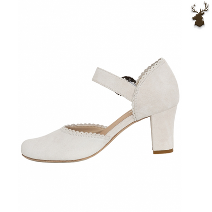 Premium Women Oktoberfest Strap D'orsay Shoes Creme