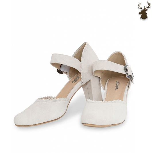Premium Women Oktoberfest Strap D'orsay Shoes Creme