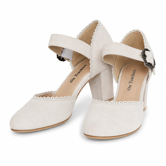 Premium Women Oktoberfest Strap D'orsay Shoes Creme
