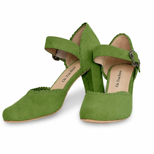 Premium Women Oktoberfest Strap D'orsay Shoes Kiwi