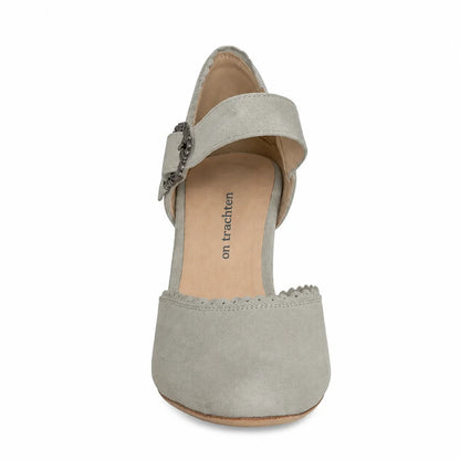 Premium Women Oktoberfest Strap D'orsay Shoes Grey
