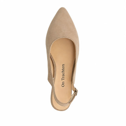 Premium Women Slingback Pumps Taupe