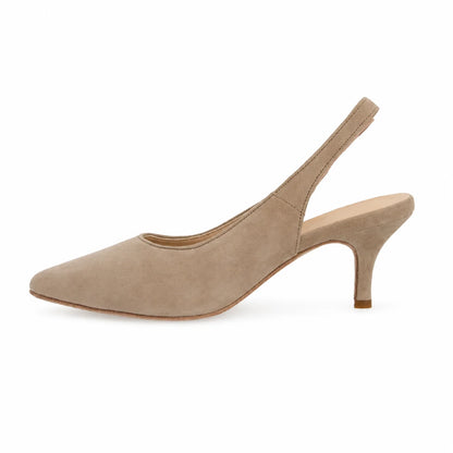 Premium Women Slingback Pumps Taupe