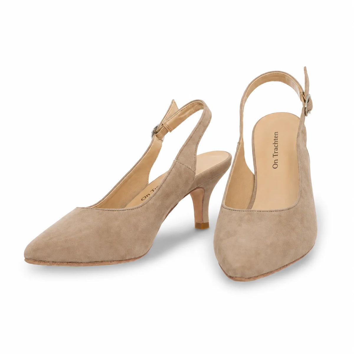 Premium Women Slingback Pumps Taupe