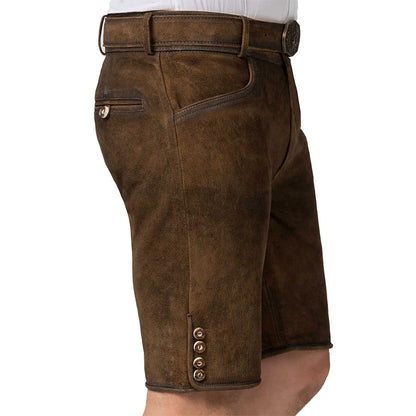 Slim Fit Brown Lederhosen