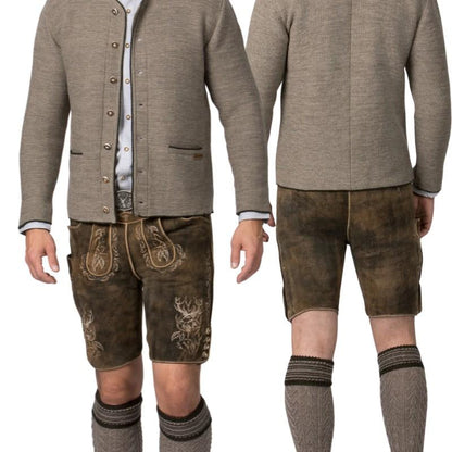 Slim Fit Brown Lederhosen