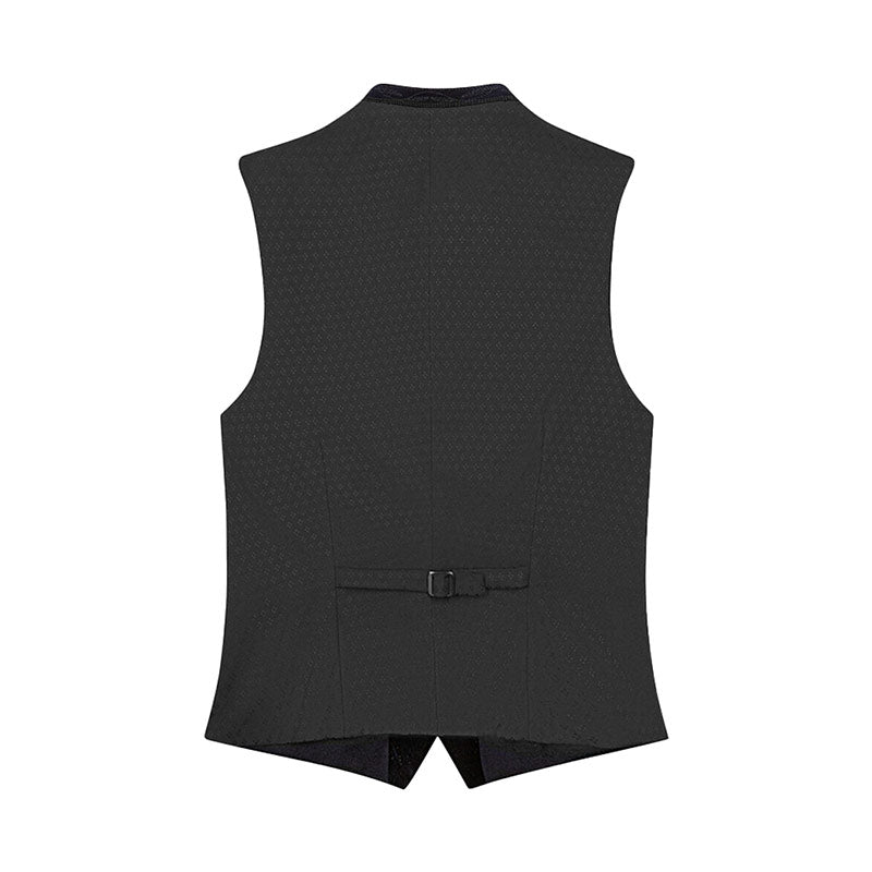 Black vest on a white background
