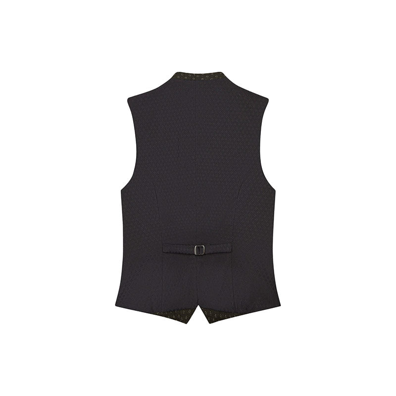 Black vest on a white background