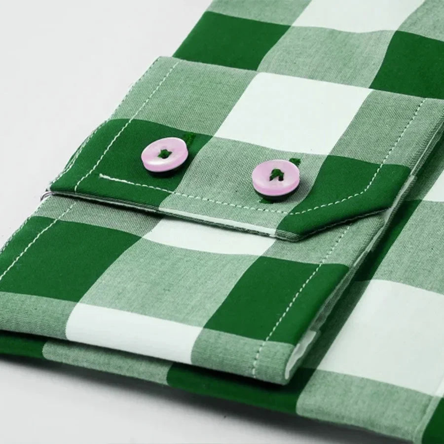 Large Green Checkered Shirt