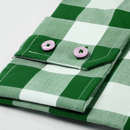 Large Green Checkered Shirt