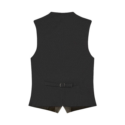 Black vest on a white background