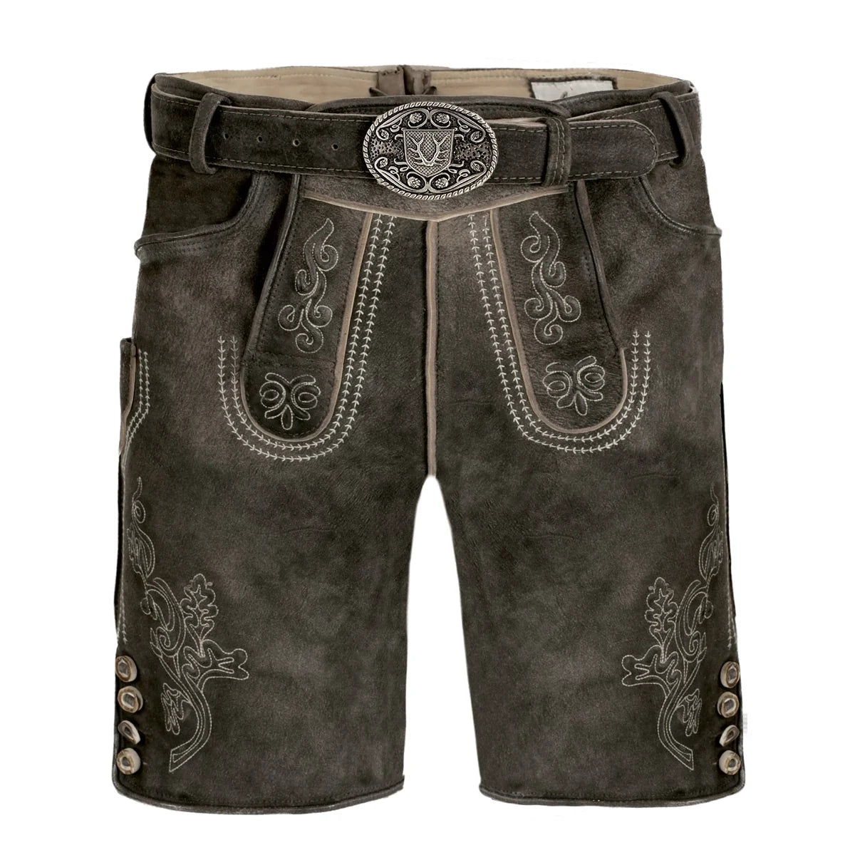 Lederhosen Grey Brown