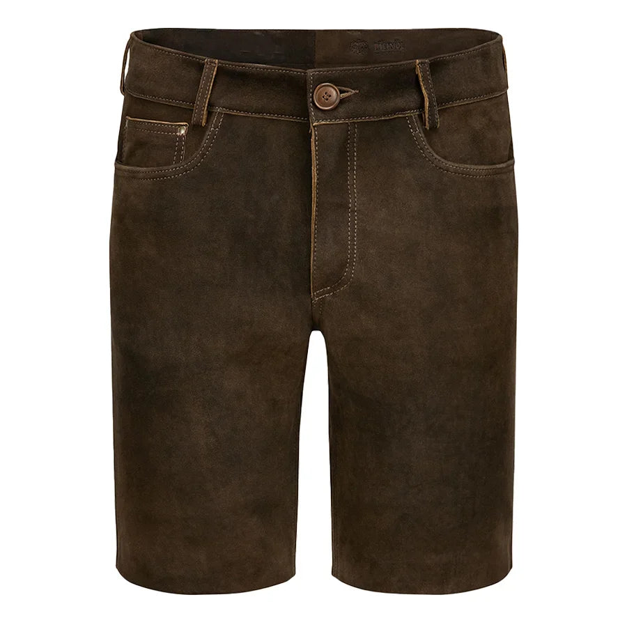 Brown shorts on a white background