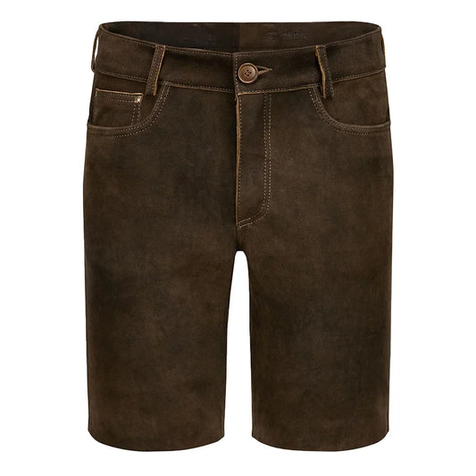 Brown shorts on a white background