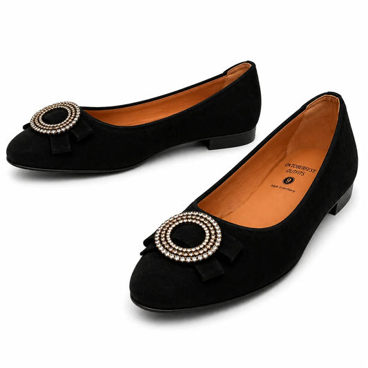 Premium Women Oktoberfest Ballerina Pumps Black
